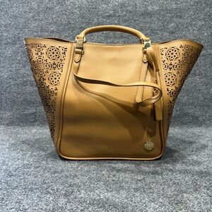 Vince Camuto Tan Laser-Cut Tote PO0128